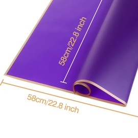 20 Sheets Flower Wrapping Paper - Waterproof Floral Bouquet Wrapping Paper, DIY Craft Packaging, Florist Supplies Packaging Paper for Gift Packaging Wedding Birthday Gift, 22.8x22.8 inch (Purple)