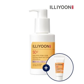 Illiyoon Hypoallergenic Easy Wash Sunscreen SPF50+/PA++++ 150ml+30ml / 저자극 이지워시 선크림 SPF50+/PA++++ 150ml+30ml