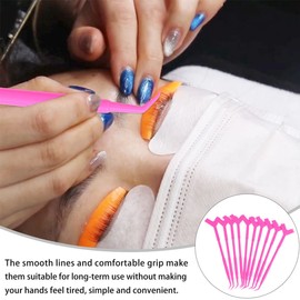 OHPHCALL 12pcs Eyelash Brush Separator Tool Shaped Eyelash Lifter for Salon Use for Curling Perming Natural Lashes Essential Makeup Accessory