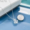 Tiny and Dainty Sterling Silver Faith Hope and Charity Necklace