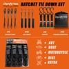 Dynarise Shield Ratchet Tie Down Straps 4-Pack 1 Inch ×