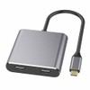 ANDROSET Type C to Dual HDMI USB 3.0 PD Converter