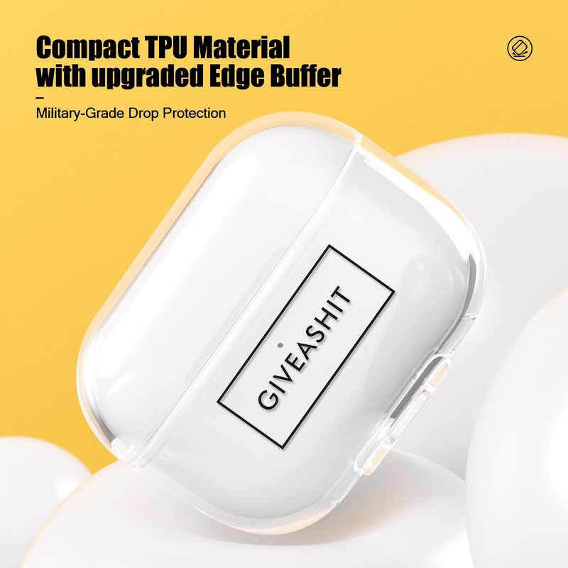 ERDARARIPRO Transparent Case for AirPods Pro 2 Gen, Transparent Soft