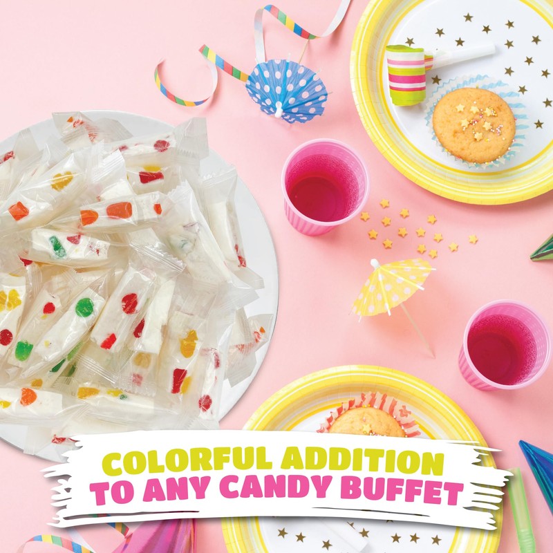 Jujube Nougat Candy with Fruit Jelly Pieces 12-Ounce Pack, Individually