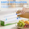 NUOLUX Plastic Wrap Film Cutter Sliding Wrap Dispenser Waterproof Rust