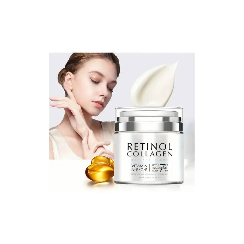 2pcs Retinol Crema Antiarrugas Reafirmante Con Colágeno 50g