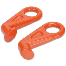 Leero Shipping Container Lifting Hooks, 12.5T Working Load Limit, Left & Right 45 Degree G80 Alloy Steel Transport Container Lifting Hook, Used for Cargo Transport, Storage, Cargo Movement, 2 Pack