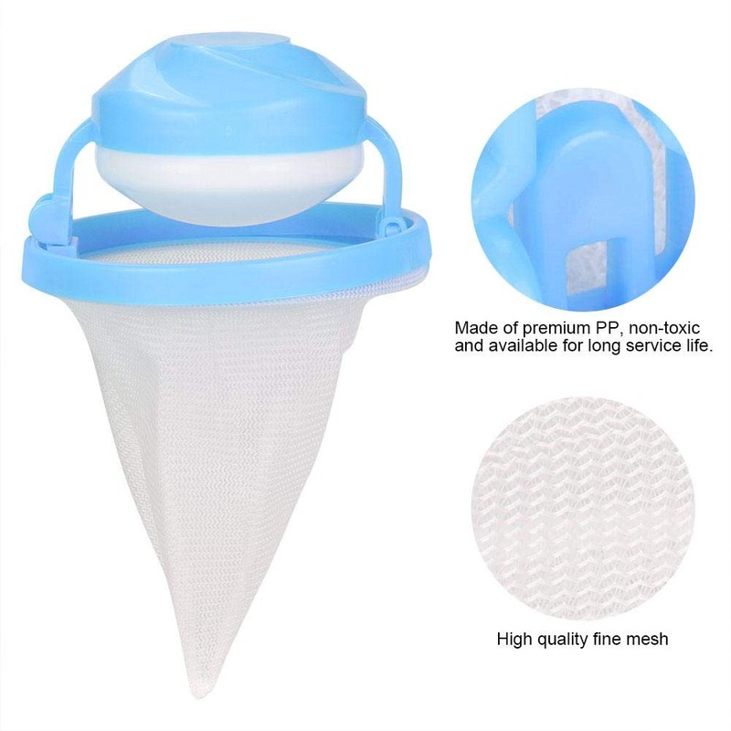 Floating Lint Mesh Bag Pet Hair Collector, Laundry Filter Bag