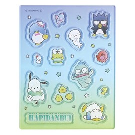 Tees Factory Sanrio Characters Acrylic Flake, H3.5 x W 2.8 x D 0.1 inches (90 x 70 x 2.5 mm), SR-5546587HB