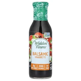Walden Farms Balsamic Vinaigrette - Calorie-Free, Gluten-Free, Low Carb, Keto-Friendly, Vegan, Sugar-Free, Dressing with Classic Balsamic Flavor for Salads & Marinades, (12 oz Bottle)