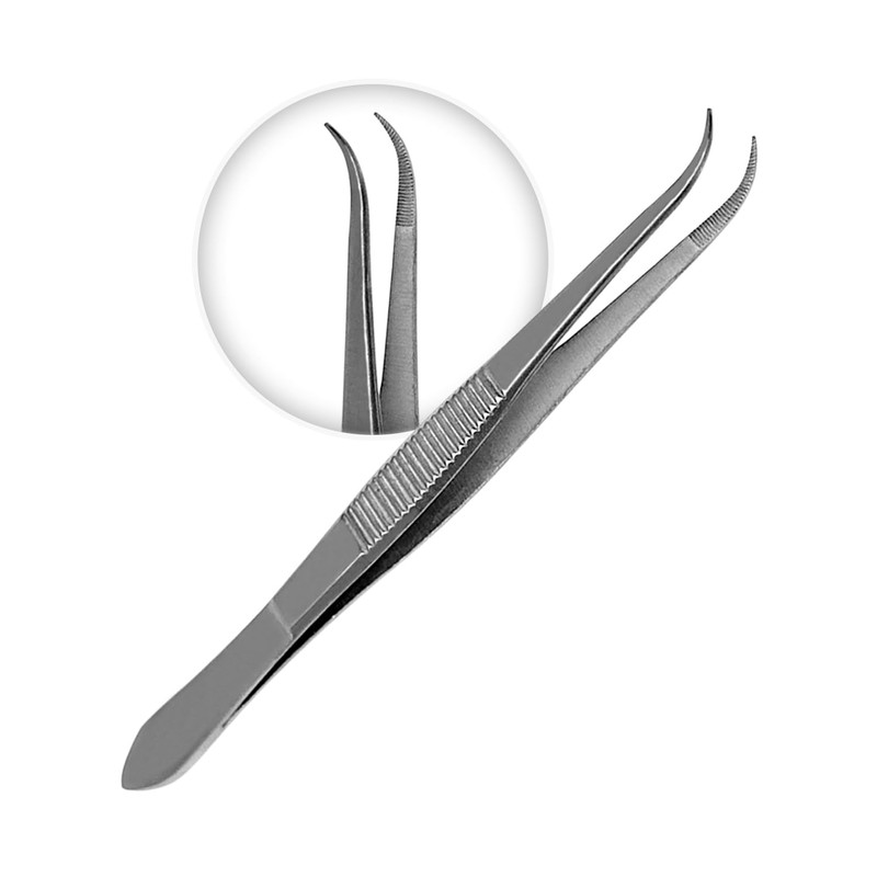 Splinter Forceps - Fine Point - Tweezers Stainless Steel Straight