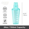 OGGI Clear Cocktail Shaker - 24 oz / 700 ml,
