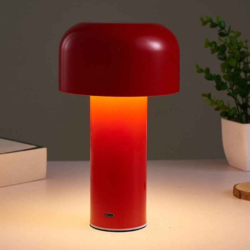 FTVOGUE Mushroom Table Lamp, Tri-Colour, LED Light Beads, Continuously Dimmable,