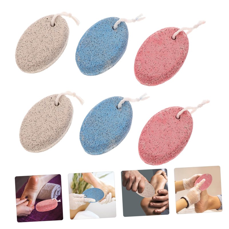 FOMIYES 6pcs Natural Pumice Stones for Foot Care Callus Remover