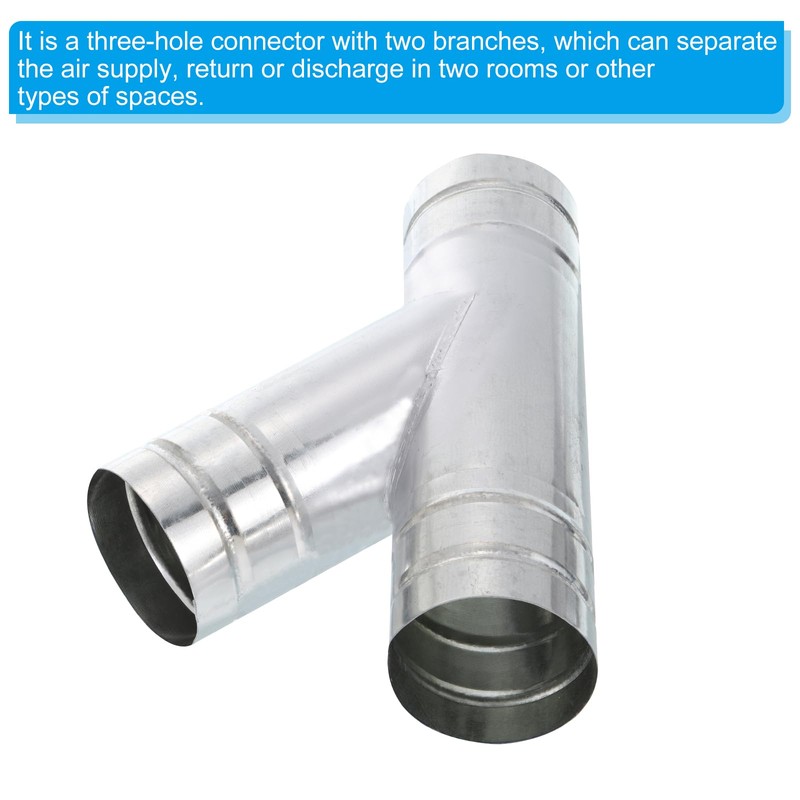 PATIKIL 3 Inch 3 Way Duct Splitter, Y Connector Air