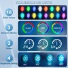 U UZOPI Pool Lights, Upgraded Rechargeable Submersible LED Lights with
