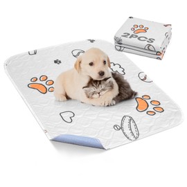 Washable Pee Pads for Dogs, 2 Pack Small 18"x24" Super Absorbent Reusable Puppy Pads Pet Training Pads, 100% Waterproof Non-Slip Puppy Pee Pads Whelping Dog Playpen Crate Potty Pads Puppy Essentials