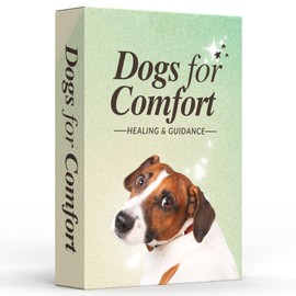 CATCHYOURDREAMS Dogs for Comfort - 50 Inspirational Affirmations and Positive Activities for Healing and Peace - Stress Relief and Mindfulness Grief Dog Bereavement Sympathy gift for Women and Men