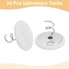 QUARKZMAN Pack of 24 Upholstery Pins Twist Pin, 20 mm