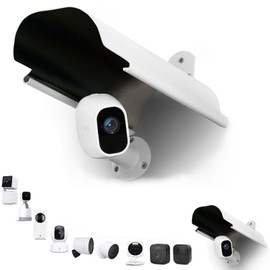 Uogw 2 Pack Sun Rain Shade Camera Cover Shield,Protective Roof for Outdoor Security Cameras for Blink XT,XT2,(3rd Gen) XT3,XT4 (4th Gen),Arlo,Arlo Pro,WyzeCam,Nest,Ring,Aluminum Alloy Material-White