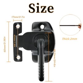 2PCS 1077 Smoker Door Latch Kit, for Pit Boss Pro Series II 4-Series Vertical Wood Pellet Smoker, Replacement Parts for Most Cuisinart Masterbuilt Smoker Door Latch with 8pcs Screws