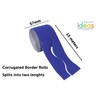 Bright Ideas Ultra Blue, 10cm x 7.5m Corrugated Border Roll