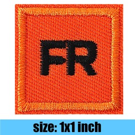 FR Parches para planchar o coser en ropa, chaquetas, jeans, sombreros, mochilas, etc. (10 unidades, naranja)