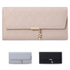 Cartera de mujer de cuero compacta con bloqueo rfid, Billetera
