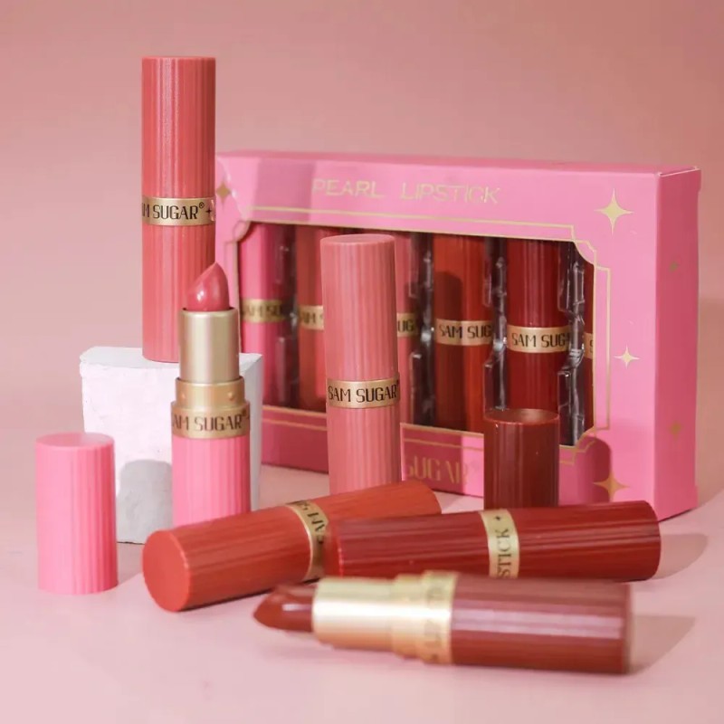 Kit Lápiz Labial Perlado Clásico Duradero