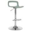 NOBPEINT Contemporary Chrome Air Lift Adjustable Swivel Bar Stool (2