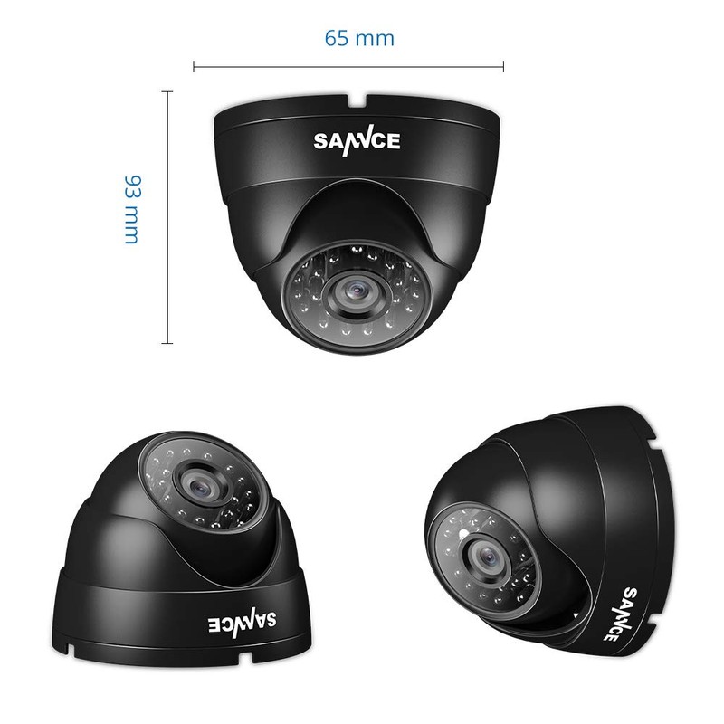 SANNCE 1080P Security CCTV Dome Camera AHD/TVI/CVI/CVBS 4-in-1 for Analog