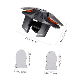 Operitacx Mobile Game Controllers with Charging Cable Six Finger Triggers Finger Sleeves for Enhanced Gameplay High Sensitivity Non Blocking Design Compatible with Smartphones