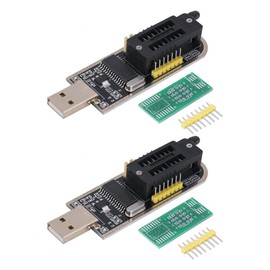 A-DIGISHUO 2Pcs CH341 Programmer USB Motherboard Routing LCD BIOS FLASH 24 25
