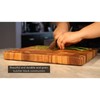 Ironwood Gourmet Large End Grain Prep Station Acacia Wood Cutting