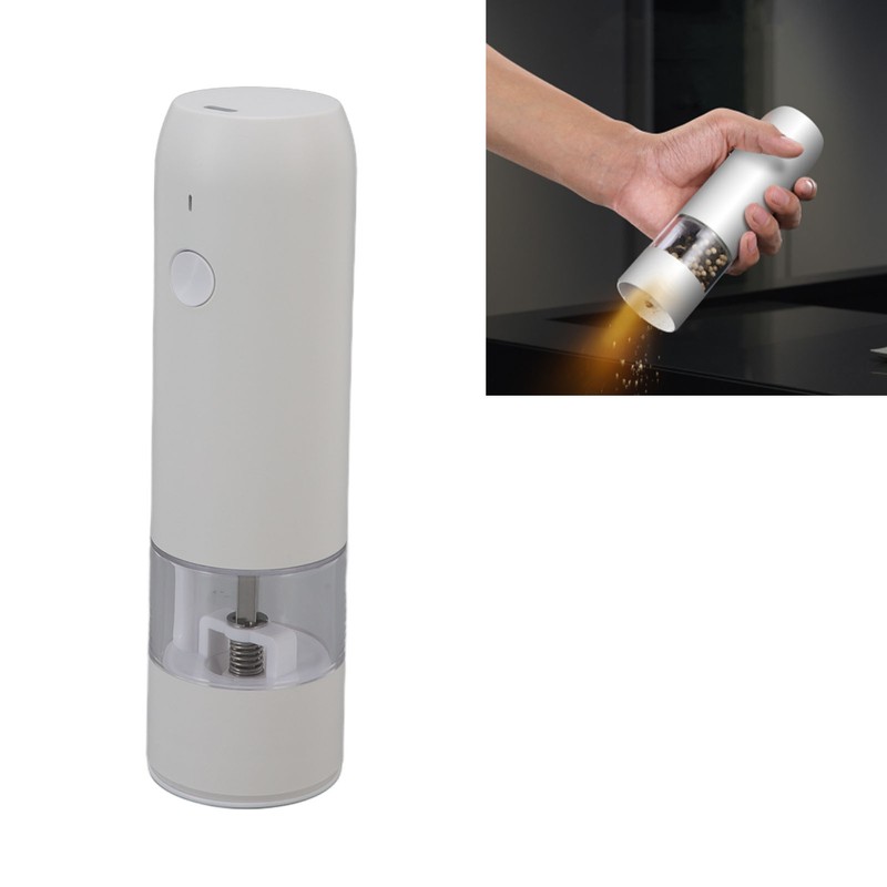 Electric Pepper Grinder Adjustable Coarseness Portable Pepper Mill for Pepper