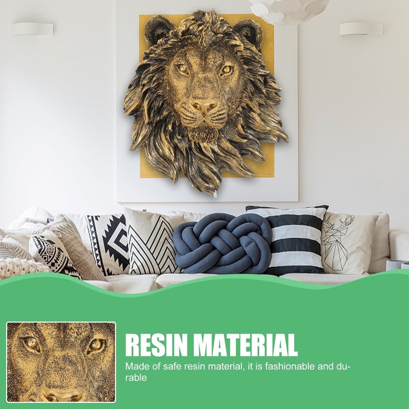 Veemoon Lightweight Lion Head Wall Decor Lion Head Wall Mount