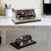 BDTCTK Leather Bottom Transparent Acrylic Display Box with Light Strip