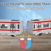 OTONOPI 4 Pcs Toy Train Set Alloy Subway Underground, Magnetic