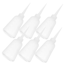 VILLFUL 6 Pcs Plastic Squeeze Bottles Durable Glue Applicator for Craft Projects Hair Dye Painting User Friendly Design for Easy Handling Various Industries