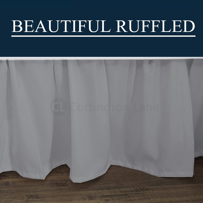 Daybed Skirt with Split Corners Twin - Daybed Dust Ruffle