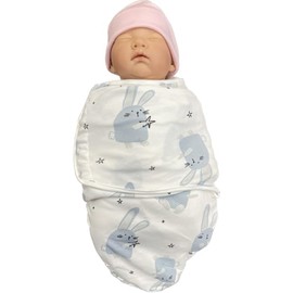 Callowesse Swaddle Blanket 0-3 Months – Adjustable Baby Swaddle Wrap, Baby Essential for Newborn - Bunny Buddies