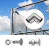 MDEOOSKY 4pcs Chain Link Fence Gate Corners Chain Link Gate