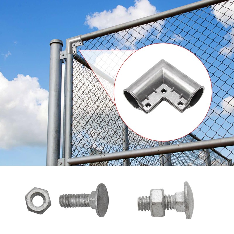 MDEOOSKY 4pcs Chain Link Fence Gate Corners Chain Link Gate