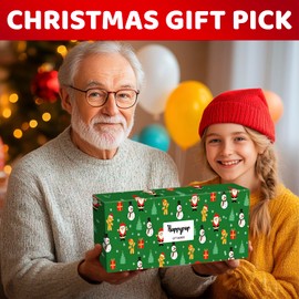 HAPPYPOP Christmas Gifts Stocking Socks for Men - Secret Santa Socks Xmas Stocking Stuffers for Him Grandpa