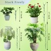 YOYOKIT 5 Pack Stackable Plant Support Stakes, 38inch Climbing Plant
