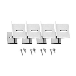 Newpowa Solar Panel Mounting Z Bracket with Nuts and Bolts Mini Version Supporting for RV, Boat, Wall, Off Grid Roof Installation A Sets of 4 Units Sliver Aluminum