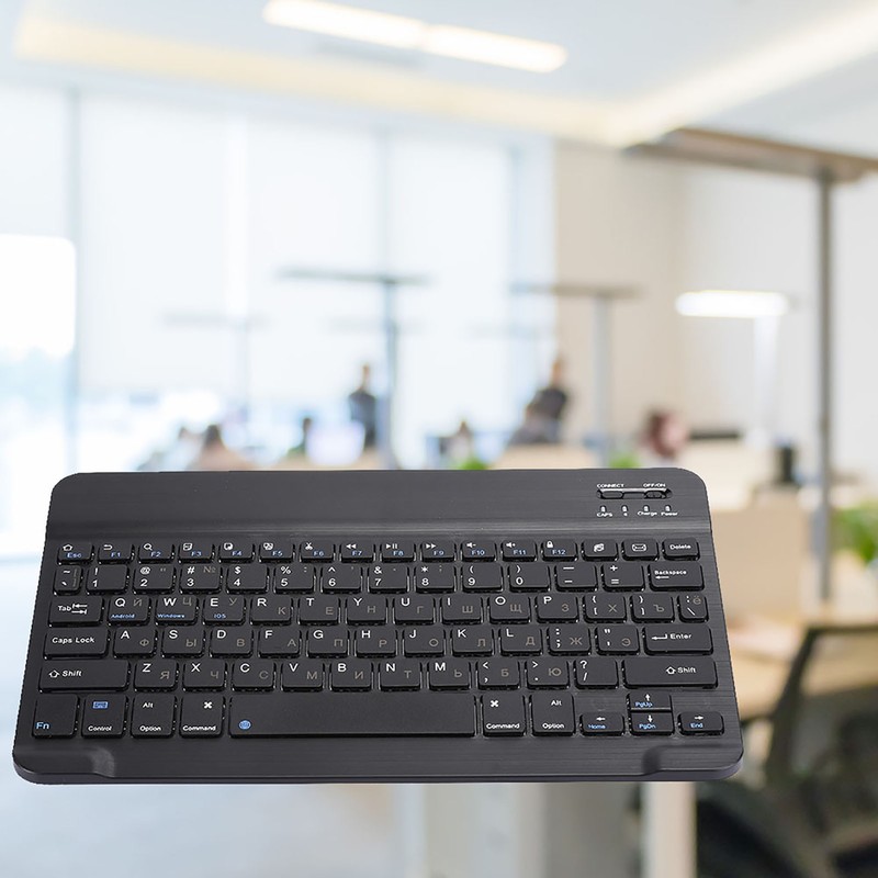 Russian 10.1" Slim Ultra Wide Wireless 80‑key Keyboard Bluetooth 3.0