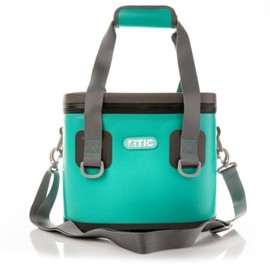 RTIC Soft Cooler 8 Can, Insulated Bag Portable Ice Chest Box for Lunch, Beach, Drink, Beverage, Travel, Camping, Picnic, Car, Trips, Floating Cooler Leak-Proof with Zipper, Seafoam Green