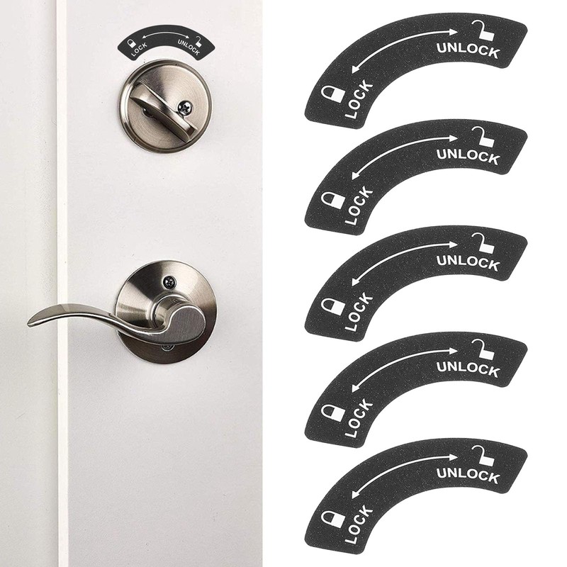 SING F LTD 12pcs Lock Unlock Direction Stickers Left Side