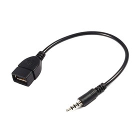 3.5mm Male Audio AUX Jack to USB 2.0 Type A Female Cable